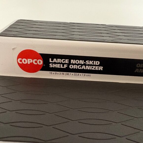 Copco Large Non-Skid 3-Tier Shelf Cabinet Organizer - Picture 2 of 9